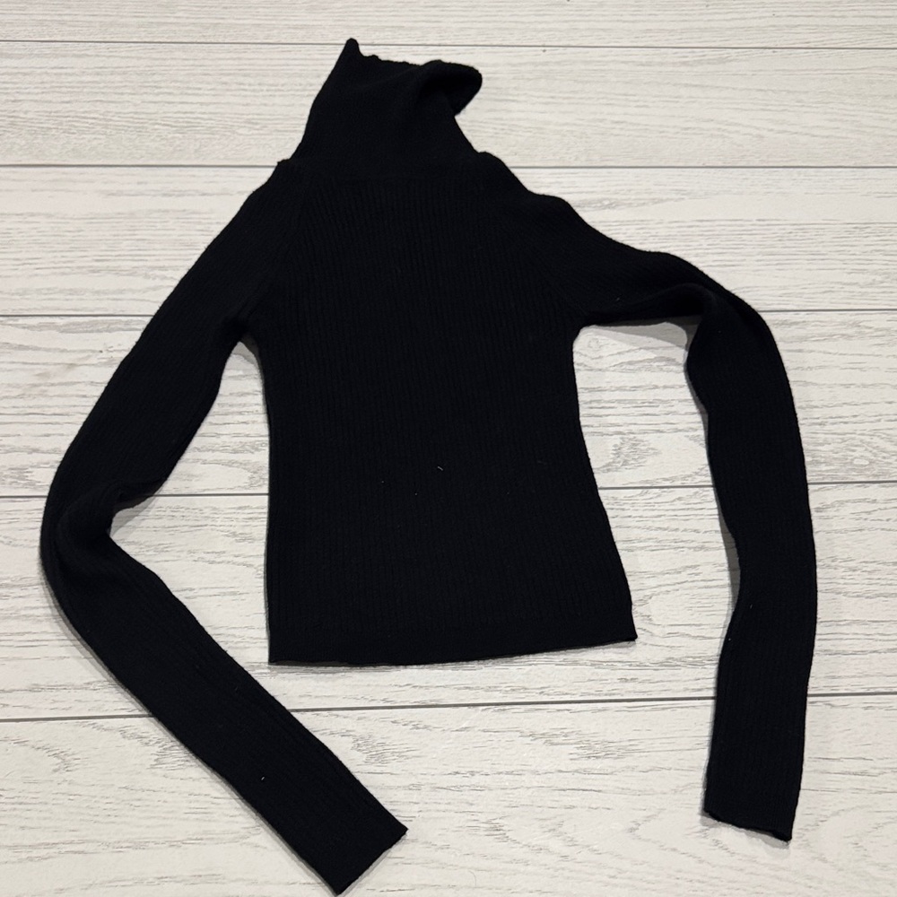 Fashion Nova Midnight Black Turtleneck Sweater